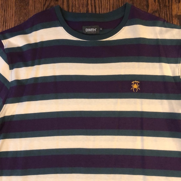 Deathworld Feral Hands Earl Sweatshirt Striped T-Shirt - Picture 3 of 5